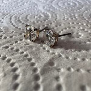 Sterling silver stud earrings stamped